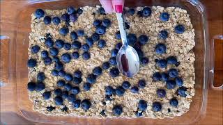 Blueberry Baked Oats - Delicious HEALTHY Breakfast Recipe!