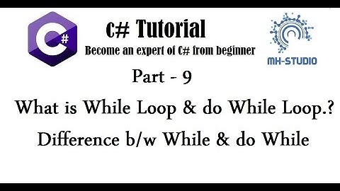 C# Tutorial Part 9 in Urdu/Hindi | While Loop | Do While loop | Diff b/w while & do while with e.g