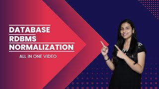 Basic Concept of Database, RDBMS and Normalization - Simple Explanation for Beginners