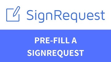 Prefill a SignRequest