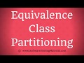 Equivalence Partitioning In Software Testing - Test Design Technique