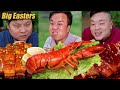 Two big lobsters  tiktok  eating spicy food and funny pranks  funny mukbang