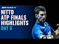 Djokovic v Zverev; Medvedev v Schwartzman | Nitto ATP Finals 2020 Highlights Day 6