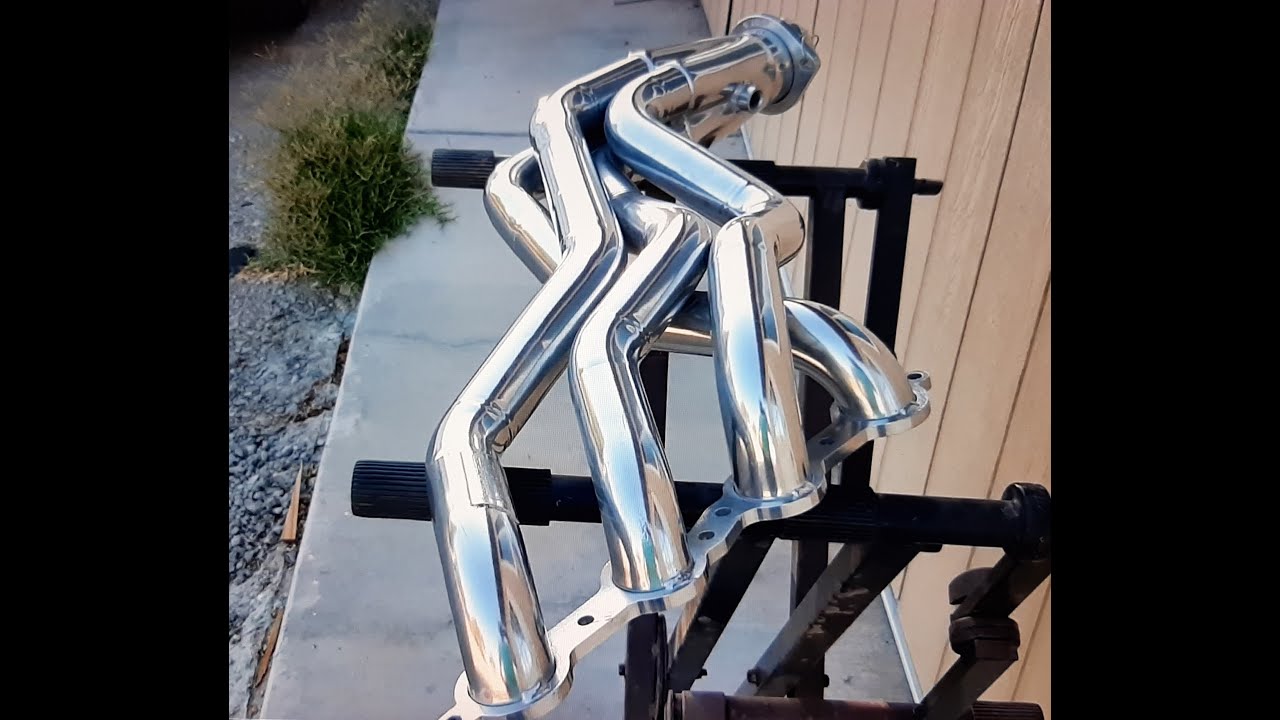 How to fix your dented dinged up ugly rusty long tube headers made to look better than new.