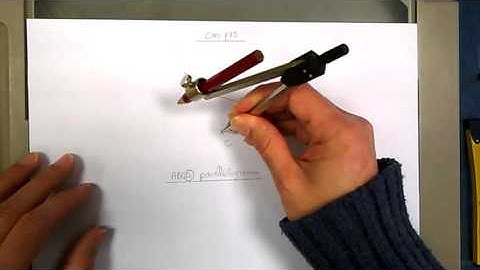 Construire un parallélogramme au compas