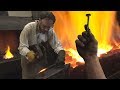 My apprenticeship as a blacksmith - forging a nail