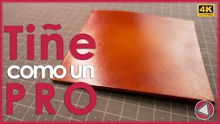 Técnica de TEÑIDO en cuero con AERÓGRAFO 🙃 fácil - #DIY #Tutorial