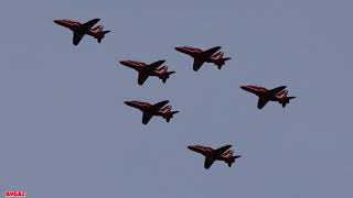 Red Arrows - Rolling Display - Winter Training - RAF Waddington  Wealth