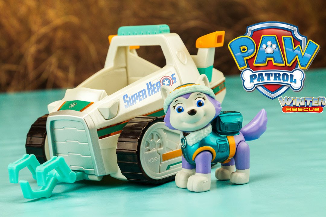 Paw Patrol Metallic Finish Limited Edition Winter Rescue Everest Snow  Mobile 4k 