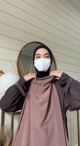 cara memakai hijab Kerudung instan karet French Khimar langsung cadar | distributor agen gamis