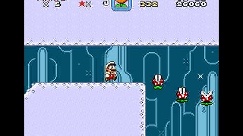 Super Mario World Custom Level: Claustrophobic Ice Cave