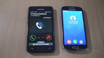 Xiaomi MIUI fake incoming call on Samsung Galaxy S4 mini+incoming call Samsung Galaxy S2