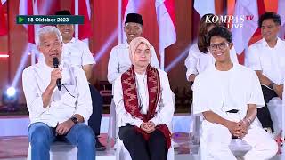Ganjar dan Mahfud Diuji Pertanyaan Oleh Para Milenial