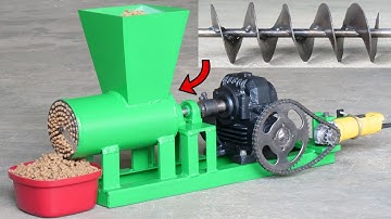 How To Make Homemade Feed Pellet Machine Using Angle Grinder | DIY Feed Pellet Machine