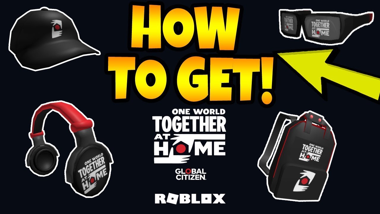 Free Roblox Items 2020 Together At Home Concert Promo Items - roblox at home concert