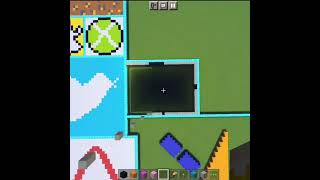 Mr. Beast Logo Pixel Art in minecraft #shorts #mrbeast