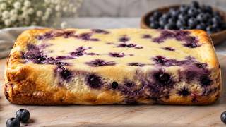 High Protein Blueberry Quark Bake | Easy Healthy Cheesecake (Low Calorie)