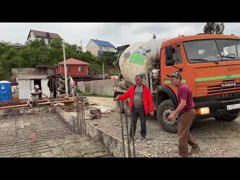 Видео: Строим дом в Сочи (Адлер/Молдовка) - 24 день стройки