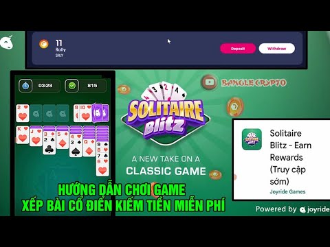 Hướng Dẫn Chơi Solitaire Blitz Game Xếp Bài Cố Điển Kiếm Tiền Miễn Phí -  Youtube