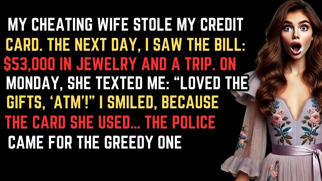 My Wife stole my credit card  The next day, I saw the bill $53,000 in jewelry and a trip    RICH