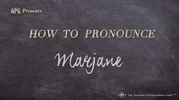 How to Pronounce Marjane (Real Life Examples!)