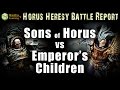 Betrayal at Istvaan III (Sons of Horus vs Emperor's Children) - Horus Heresy Battle Report Ep 1