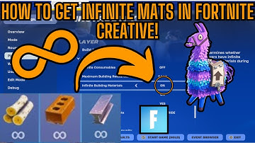 How to Get Infinite Mats in Fortnite Creative | Full Guide (2025 Update)