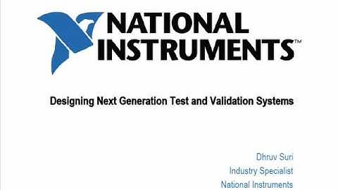 Electronics NEXT India Conference Presentation Snapshot (National Instruments)