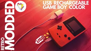 $5 GAME BOY COLOR CUSTOM DESIGNED USB RECHARGEABLE BATTERY KIT from MCWILL | Retro Renew