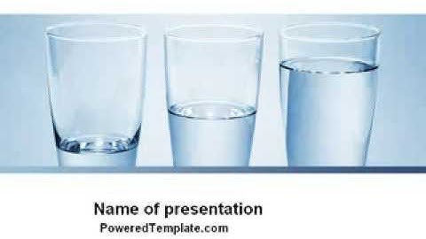 Glass Half Full PowerPoint Template by PoweredTemplate.com