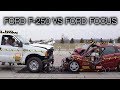 Ford F-250 Vs. Ford Focus – Vehicle-to-Vehicle Full Frontal Crash Test