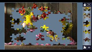 Sunflowers and Helenium Flowers Jigsaw Puzzle🌻 Rustic Basket with Apples |Relaxing Puzzle Game Sound screenshot 5