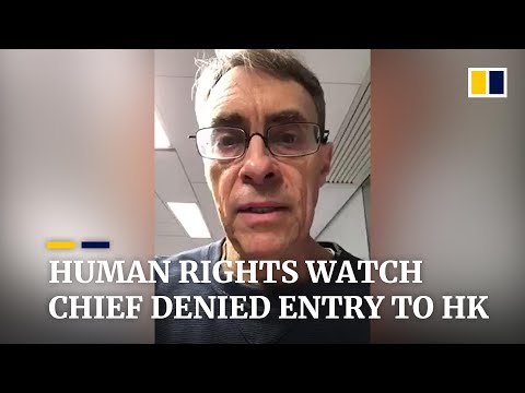 Hong Kong immigration denies entry to Human Rights Watch executive director