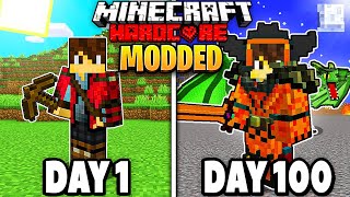 I Survived 100 Days In Minecraft Modded Hardcore FT. TITANS
