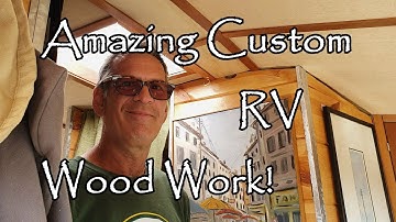 Full time RV: Great Shuttle Bus Conversion with fantastic Wood Work