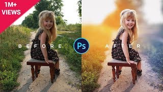 Photoshop Tutorial | How to Edit Outdoor Portrait | ( Blur & Color Background )