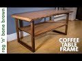 Beech Waney Edge Slab Coffee Table Frame (part 2 of 2)