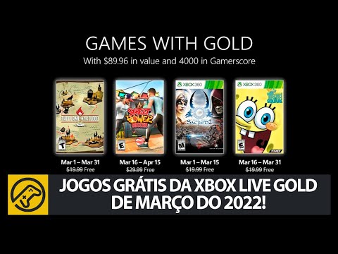 JOGOS GRÁTIS NO XBOX 360 E XBOX ONE MARÇO 2020 XBOX LIVE GOLD