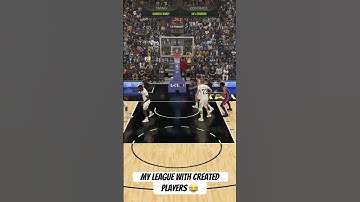 MyLeague with created players is the wave 😂 yall excited for 2k25? #nba2k #nba #basketball