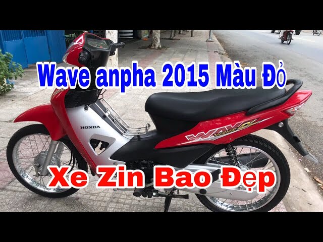 Bán Xe Wave Anpha 2015 Màu Đỏ Bao Zin - Chuyên Xe Cũ Tiền Giang - Youtube