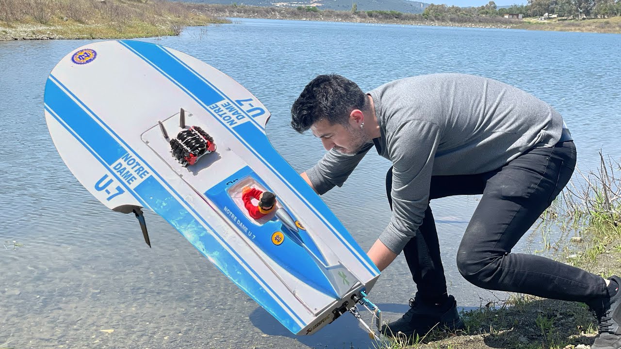 How To Make Notre Dame U7 Hydroplane RC Speed Boat - Brushless Motor Rc ...