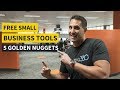 Free Small Business Tools - 5 Golden Nuggets