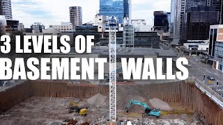 BASEMENT WALLS | Time-Lapse of Shoring at Club Parramatta by Meso Solutions