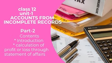 12th Accountancy 1st lesson in Tamil calculation of profit or loss