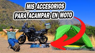 ESTOS SON LOS ACCESORIOS QUE USO PARA ACAMPAR EN MOTO/ UNO DE ELLOS TE SORPRENDERÁ