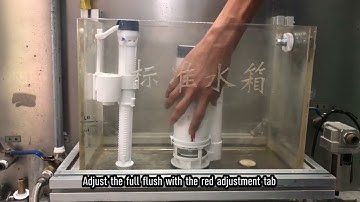 How to adjust water flush volume inside the toilet ?