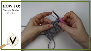 How to make a Stacked DC in crochet for beautiful straight edges
