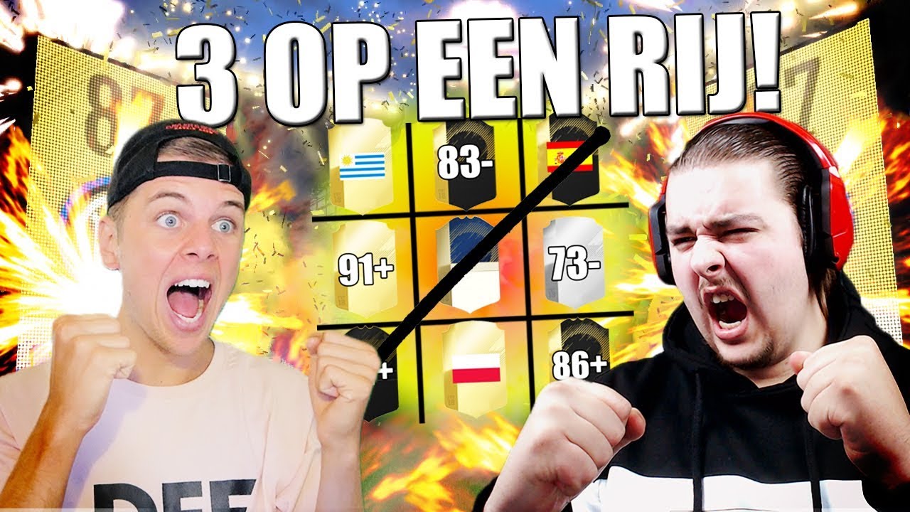 3 OP EEN RIJ FUT DRAFT VS FIFAZLATANNL 4 FIFA 18 NEDERLANDS YouTube