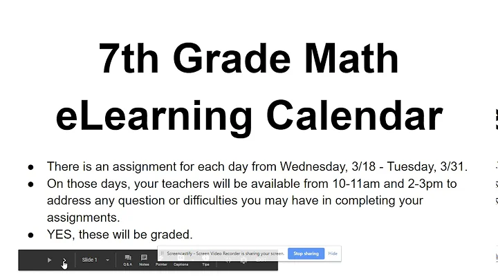 eLearning Video Intro for 3/18-20