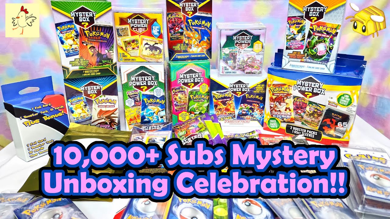 Opening Pokemon Mystery Boxes with a Friend to Celebrate 10,000+ Subs!!!